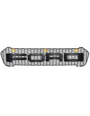 Grila radiator negru mat cu LED portocaliu Ford Ranger T8 2019-2022 foto