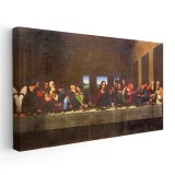 Tablou Cina cea de Taina Leonardo da Vinci 1760 Tablou canvas pe panza CU RAMA 70x140 cm