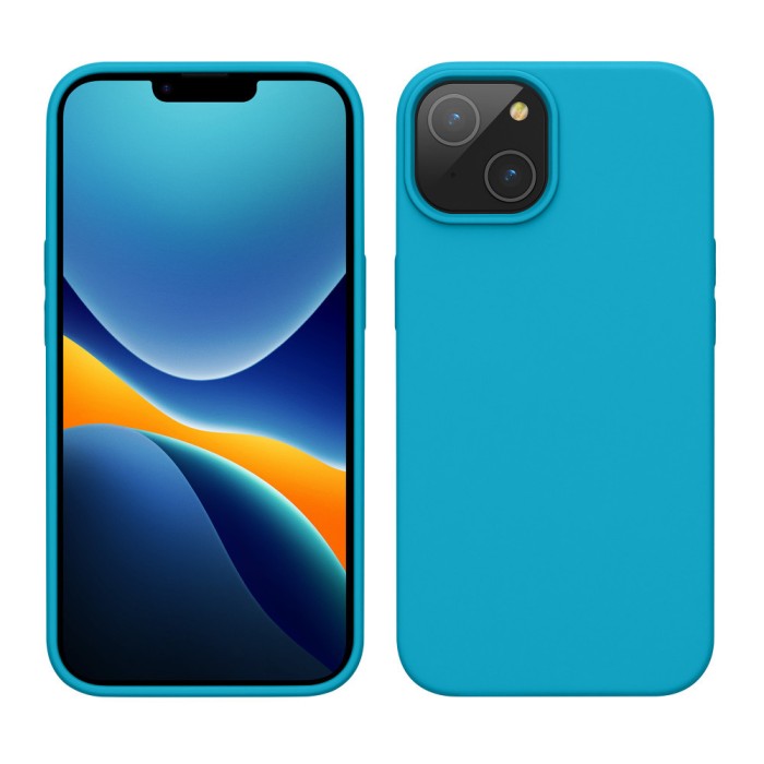 Husa Kwmobile pentru Apple iPhone 14, Silicon, Albastru, 59071.205