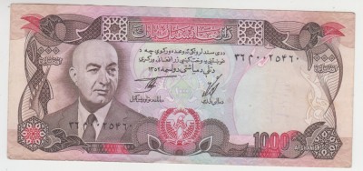 B11 22 - Bancnota foarte veche - Afganistan - 1000 afgani foto