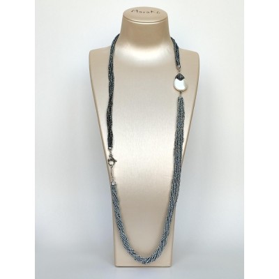Colier Pearl Drop din hematit natural foto