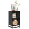 VidaXL Bibliotecă, negru, 40x35x76 cm, lemn prelucrat 849094