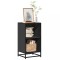 vidaXL Bibliotecă, negru, 40x35x76 cm, lemn prelucrat 849094