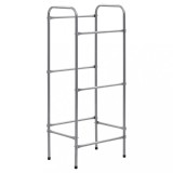 Cumpara ieftin Raft de depozitare pentru 3 lazi, argintiu, 50x33x116 cm, otel