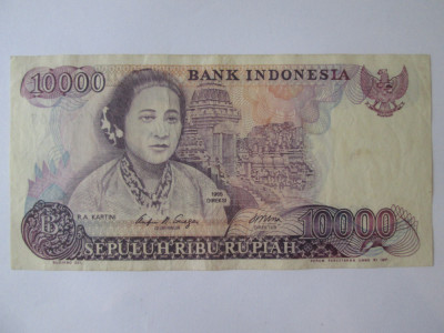 Indonezia 10000 Rupiah 1985 foto