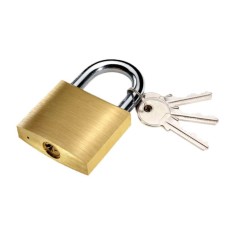 1001 Lacat Auriu cu 3 Chei, Dimensiune 32 mm, Material Metal, Lacat cu 3 Chei, Lacat Auriu 32 mm 1001, Lacate Metalice, Lacate cu Chei, Lacat Metalic foto