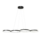 Lustra tip pendul Cermenho, LED, aluminiu/acril, negru, 88 x 32 x 150 cm
