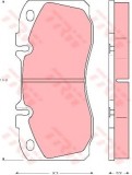 Set placute frana,frana disc IVECO DAILY V caroserie inchisa/combi (2011 - 2014) TRW GDB5068