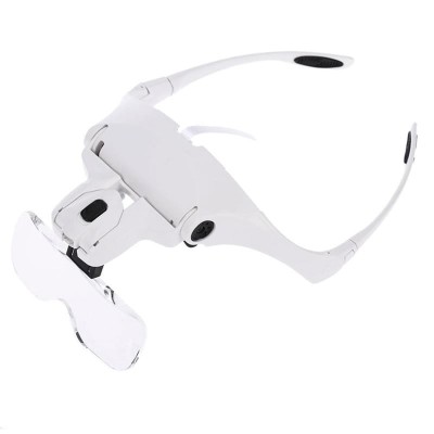 Ochelari tip cozoroc cu lupa si doua lampi iluminare Led 9892B2-EDY&amp;reg; foto