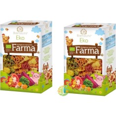Pachet Paste Animalute Colorate din Grau Dur Ecologice/Bio 250g + 250g