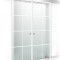 Usa culisanta Boss &reg; Duo model Residence alb, 80+80x215 cm, sticla mata securizata, glisanta in ambele directii