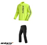Cumpara ieftin Costum ploaie (geaca+pantaloni) pentru scuter - motocicleta Seventy model SD-S5 Monsoon culoare: galben/negru (montare peste echipament) Galben fluor/