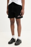 Sprayground pantaloni scurti din bumbac barbati, culoarea negru, SP739E