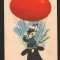 CPIB 20029 CARTE POSTALA - FELICITARE - IEPURI CU UN BALON