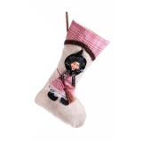 Ciorap decorativ Halloween Befana textil multicolor KL cm 16 x 28,5 H