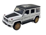 Macheta metal Mercedes G alba replica cu sunet lumini resort 1:32
