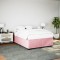 vidaXL Cadru de pat, roz, 140x190 cm, catifea 3284636