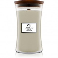 Woodwick Fireside Au Coin Du Feu lumânare parfumată cu fitil din lemn 609.5 g