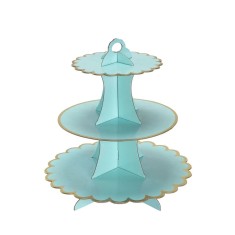 Etajera pentru Prajituri, Inaltime 38 cm Albastru