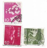 Japonia - Marci diverse (3 buc.), 1961-1967 - valori obliterate, Stampilat