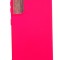 Huse silicon antisoc cu microfibra Samsung S21 Plus ; S21+ Roz Neon