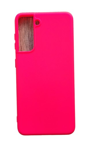 Huse silicon antisoc cu microfibra interior Samsung S21 Roz Neon