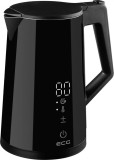 Cumpara ieftin Cana electrica fierbator ECG RK 1893 Digitouch Black, 2200 W, 1,7 litri, pereti dubli, control tactil, negru