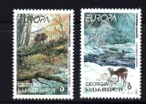 GEORGIA 1999, EUROPA CEPT, Fauna, serie neuzată, MNH, Nestampilat