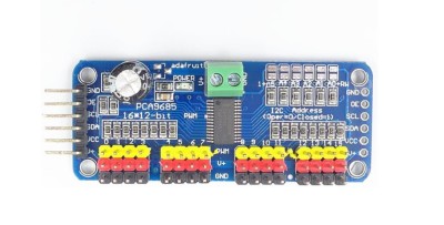 Modul driver Servomotor JZK PCA9685 16 canale 12 biti PWM pentru robot Arduino - RESIGILAT foto