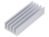 Radiator extrudat cu aripioare 50x19x10mm