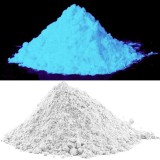 Pigment Alb Fluorescent Reactiv UV, 1Kg, Granulatie 3-5 Microni, Decoratiuni Interioare, Marcaje, Efecte 3D, Lumina Neagra