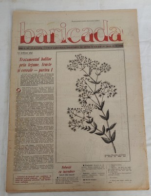 Ziarul BARICADA (19 iunie 1990) Anul I nr. 23 foto