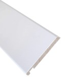 Pervaz pentru usa interior, vopsit alb, 8 + 12 x 100 mm, set 3 bucati
