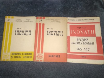 20 FISE SE INOVATII INDUSTRIA ALIMENTARA SI TEHNICA FRIGULUI SANITARE DE INTERES GENERAL ETC foto