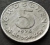 Moneda 5 GROSCHEN - AUSTRIA, anul 1976 * cod 2499 B, Europa