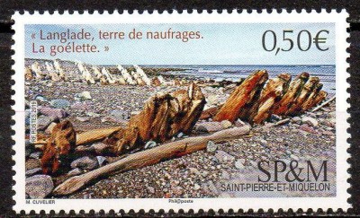 St. Pierre &amp;amp; Miquelon 2019, Epava Corabie, serie neuzata, MNH foto