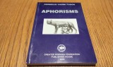 CORNELIU VADIM TUDOR (autograf) - APHORISMS - Publishing House, 2003, 259 p.; lb. engleza