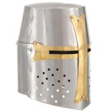 vidaXL Coif de cavaler medieval antichizat joc rol, argintiu, oțel 286206