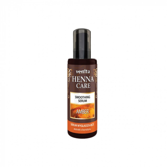 Ser pentru par, fortifiant, cu efect de netezire, Henna Care, Venita, cu chihlimbar, 50ml