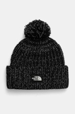 The North Face căciulă Cozy Chunky Cabin Beanie culoarea negru, din tricot gros, NF0A887WVOR1