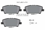 TEXTAR 2408701 Q+ set placute frana,frana disc