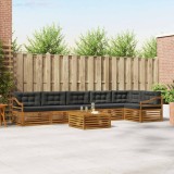 Cumpara ieftin Set de canapele de exterior 7 buc. 6-Locuri Natural si Antracit