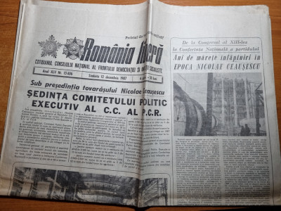 romania libera 12 decembrie 1987-baia mare,holboca iasi,calea ferata deva brad foto
