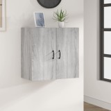 vidaXL Dulap de perete, gri sonoma, 60x31x60 cm, lemn compozit