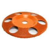 Disc sculptura lemn SABURR PLAT. &Oslash; 180mm Plat Foarte Aspru cu gauri