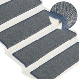 Cumpara ieftin Covorașe trepte de scară, 15 buc., violet și albastru 65x21x4cm