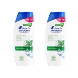 Set 2x Sampon anti-matreata Head &amp;amp; Shoulders Menthol Fresh, 625 ml