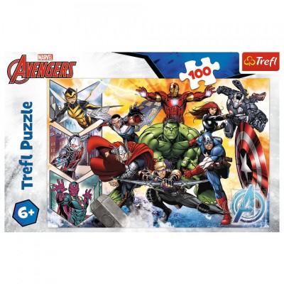 Puzzle trefl 100 marvel avengers puterea razbunatorilor foto