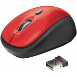 Mouse wireless Trust Yvi, Rosu