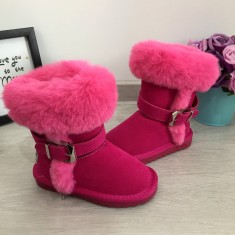 Cizme de iarna imblanite roz inalte lungi ugg fete 29 30 31 GGM cod 0202 foto